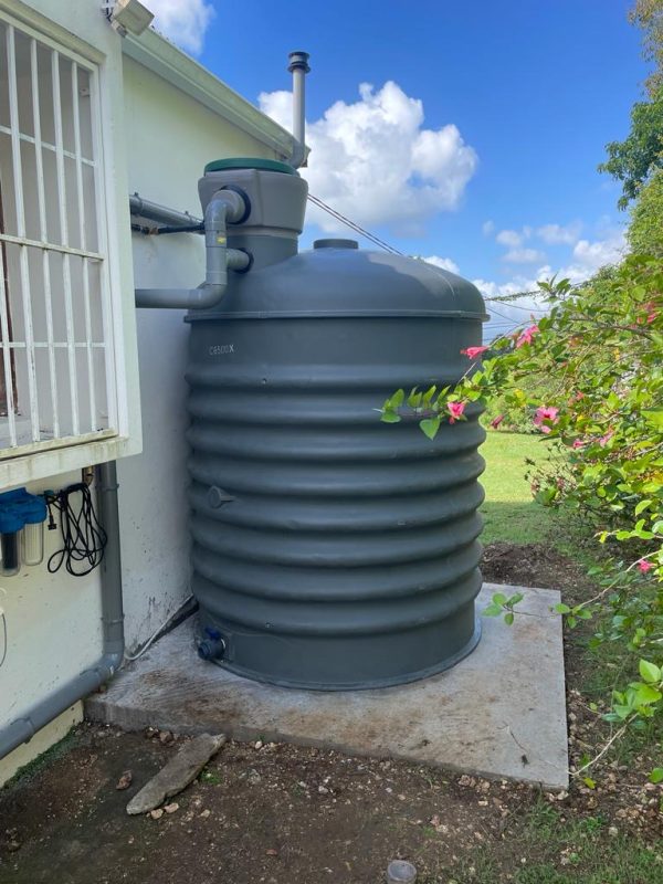 Citerne 6500 L - récupération d'eau de plus guadeloupe