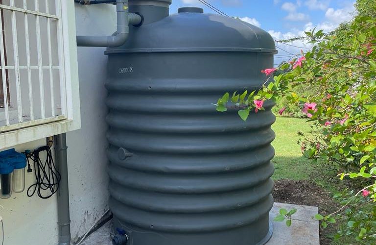Citerne 6500 L - récupération d'eau de plus guadeloupe